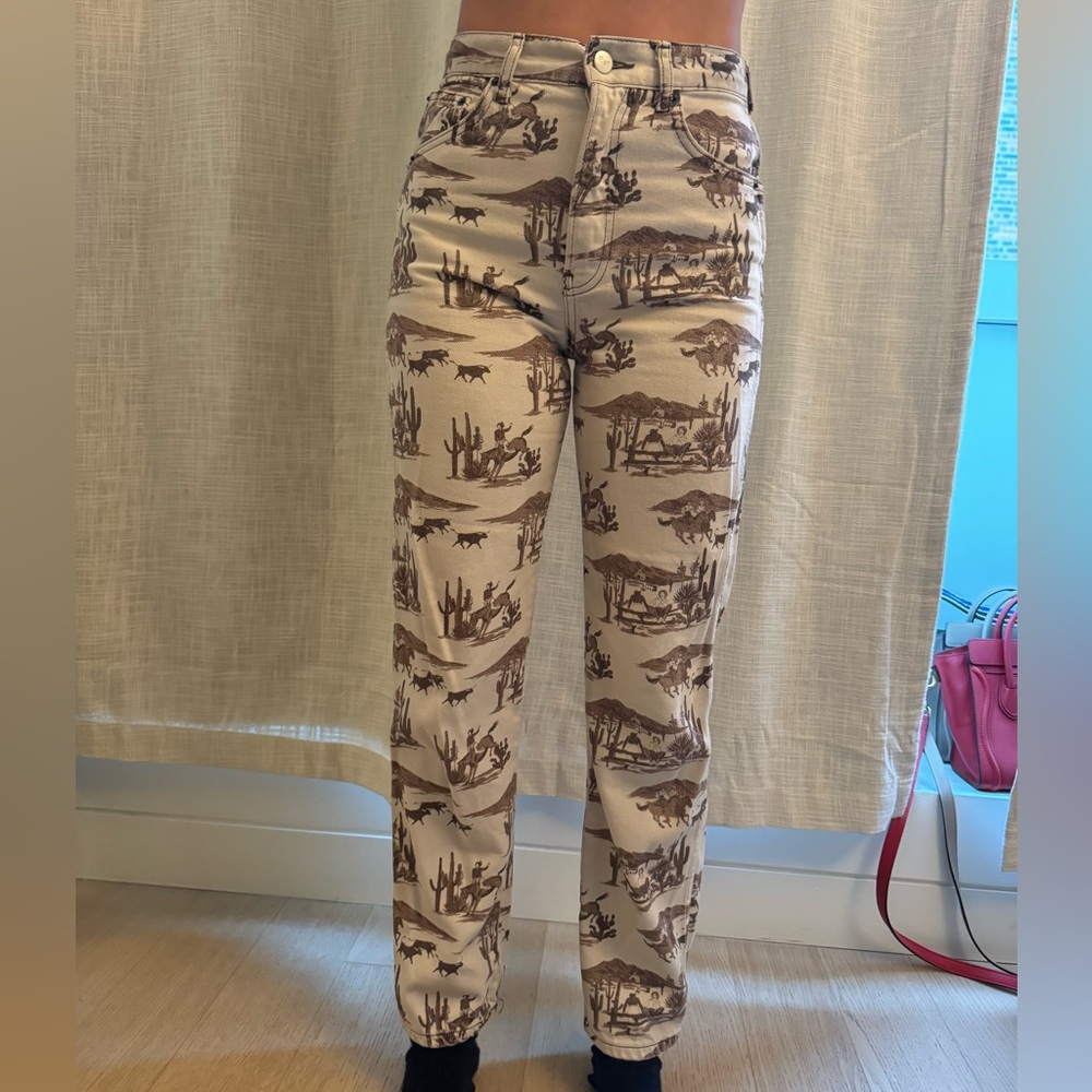 Reformation sanara high rise straight jeans